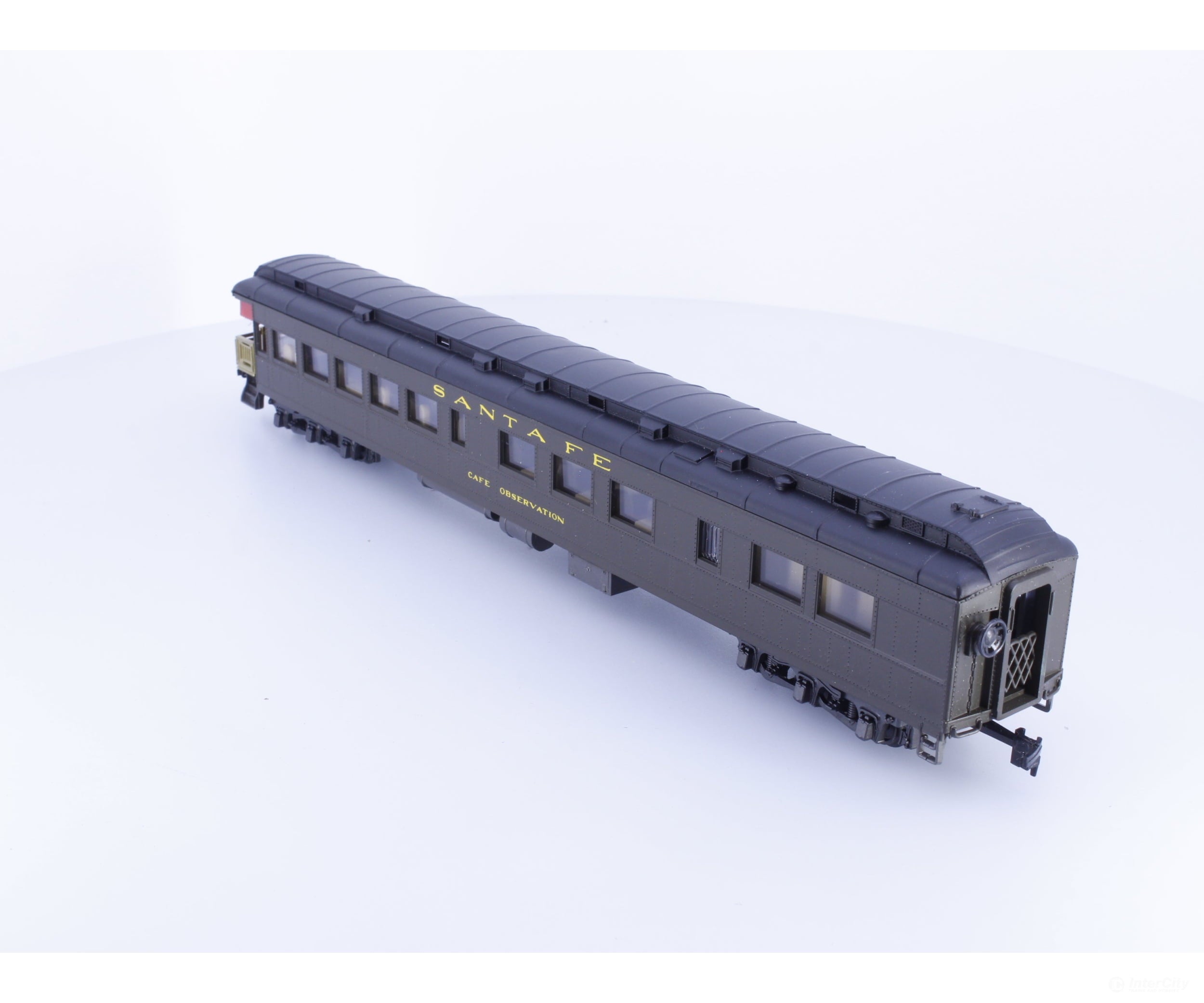 AHM Minitrains 1920 HO Cafe Observation Car Santa Fe (SF) - Passenger Cars