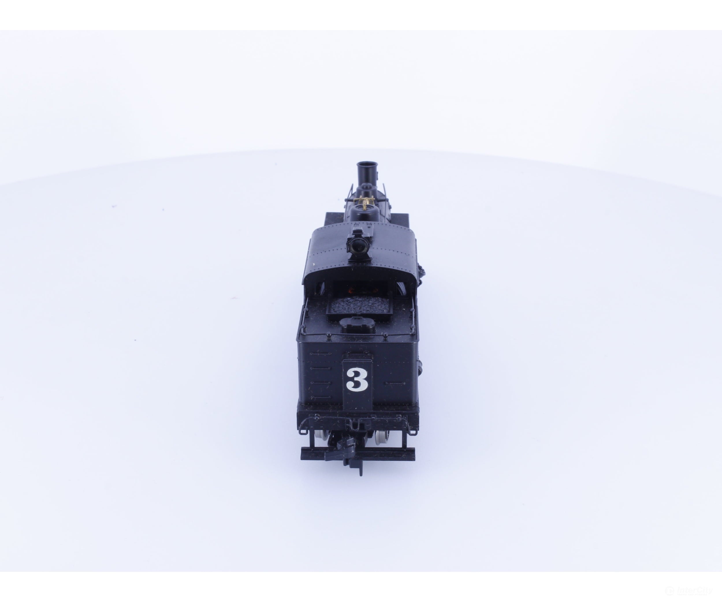 AHM Minitrains 5168-E HO 2 Truck Heisler Steam Locomotive Pacific Lumber Co (PLCo) 3 Analog DC - Locomotives