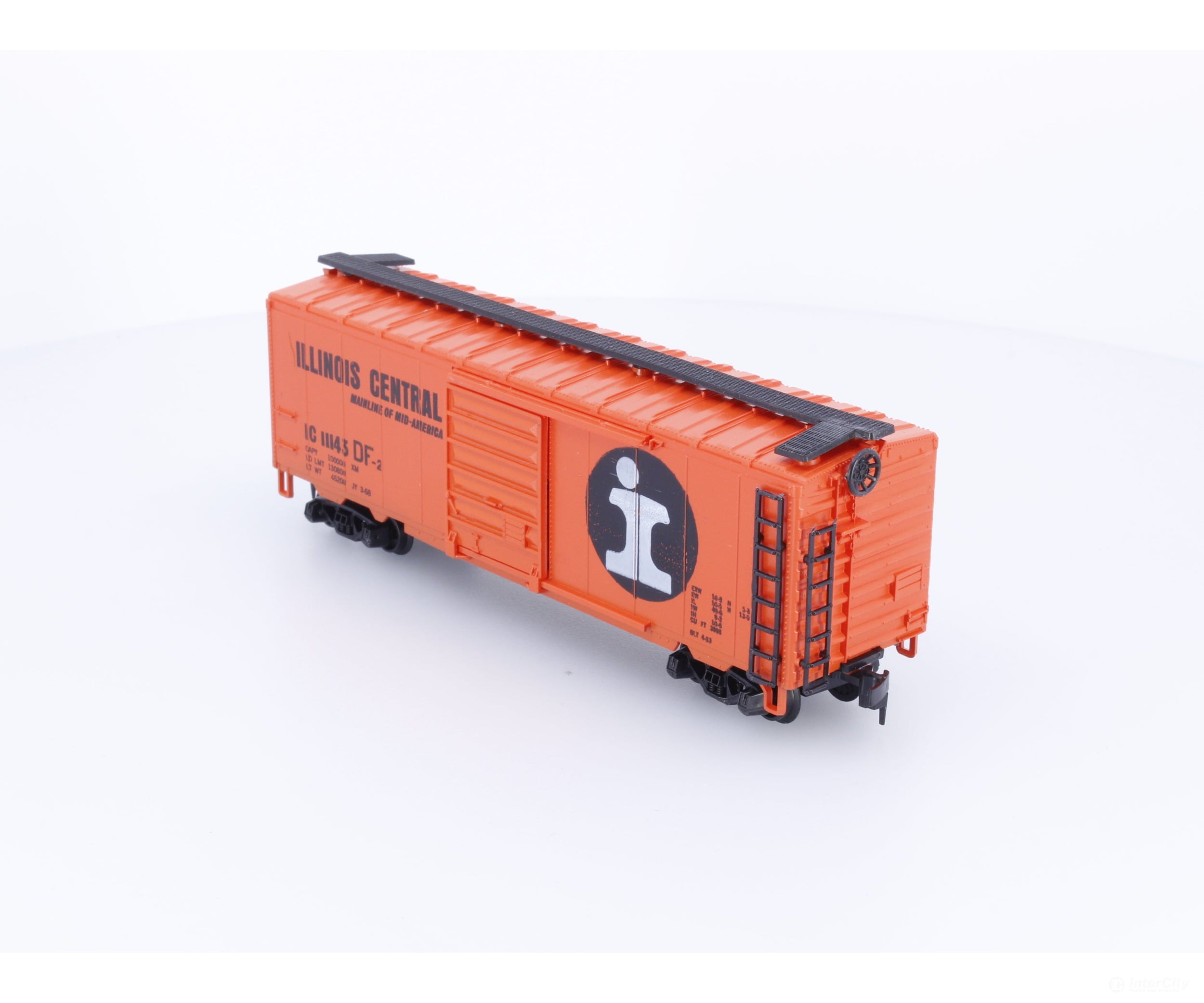 AHM Minitrains 5486H HO 40’ Box Car Illinois Central (IC) 11143 Freight Cars
