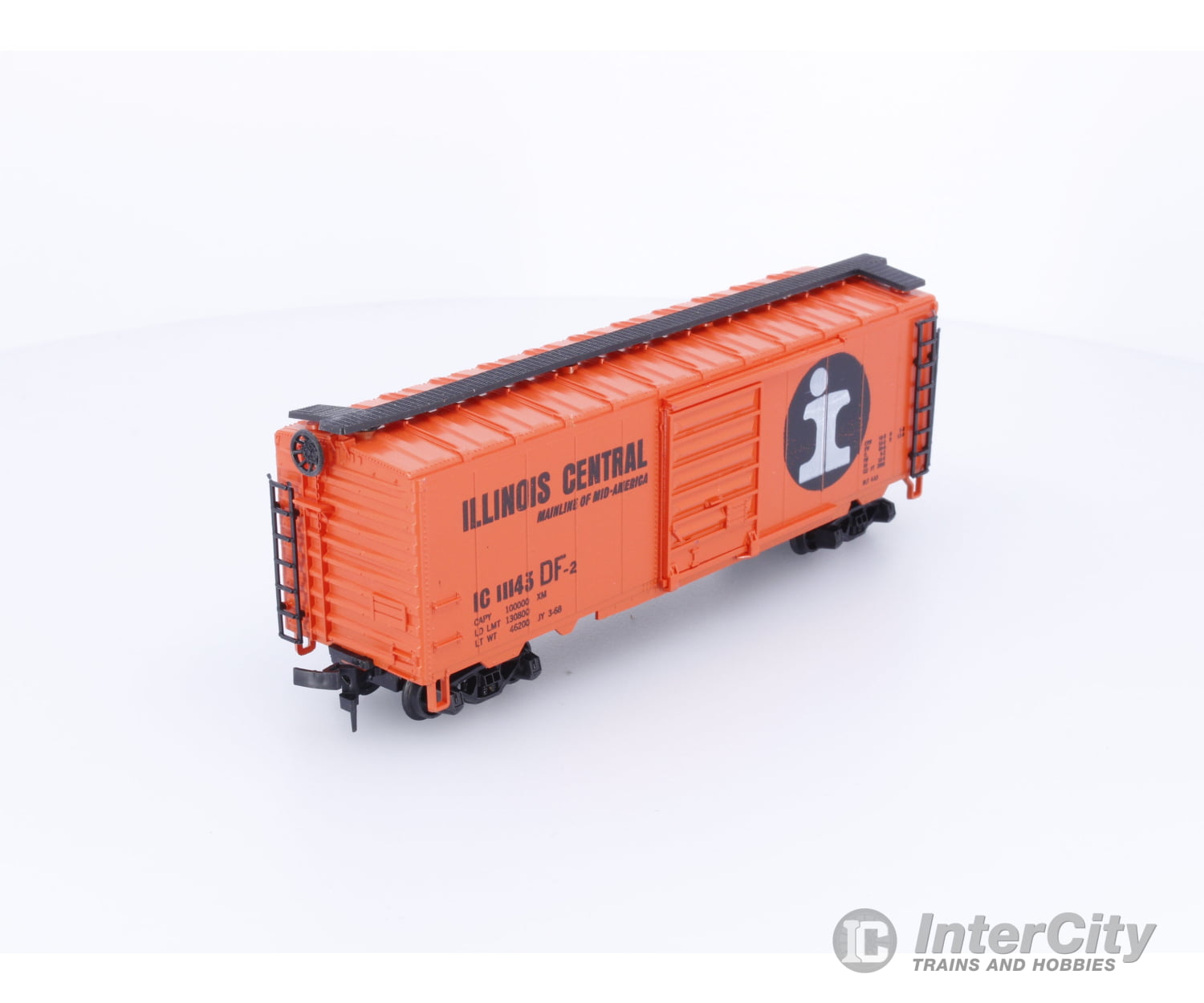 AHM Minitrains 5486H HO 40’ Box Car Illinois Central (IC) 11143 Freight Cars