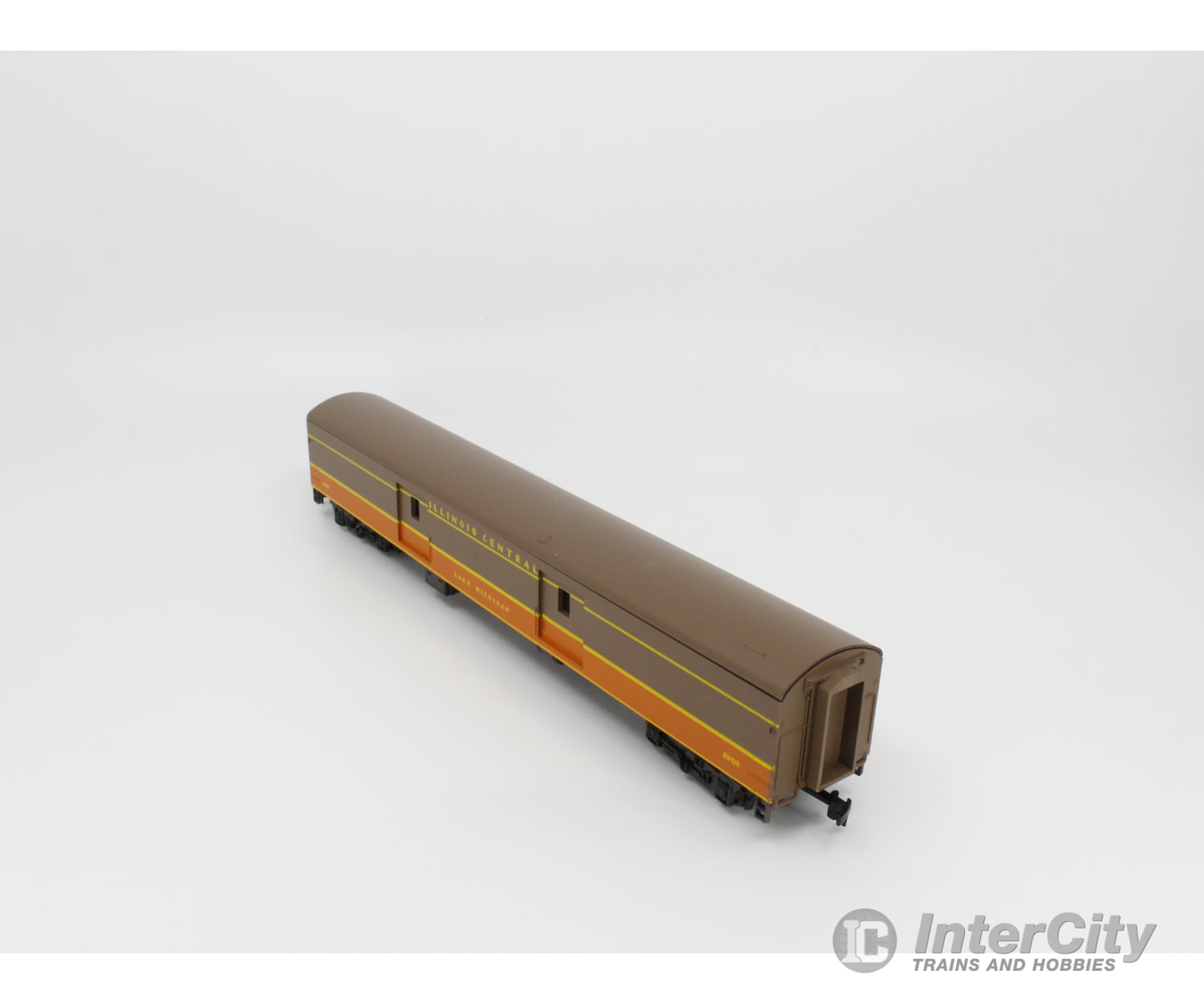 Ahm Minitrains 6407 Ho 1930 Smooth Side Baggage Passenger Car Illinois Central (Ic) 1908 Cars