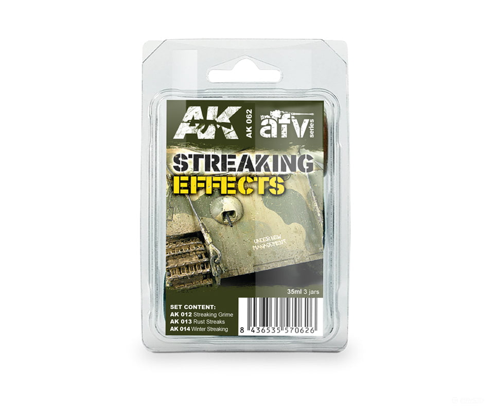 AK Interactive AK062 Streaking Effects Weathering Set Weathering