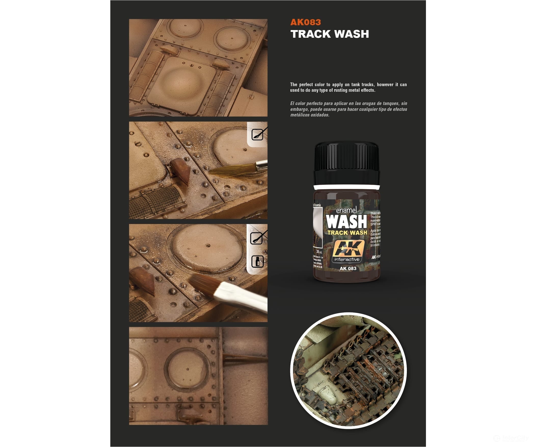 AK Interactive AK083 Track Wash - Weathering