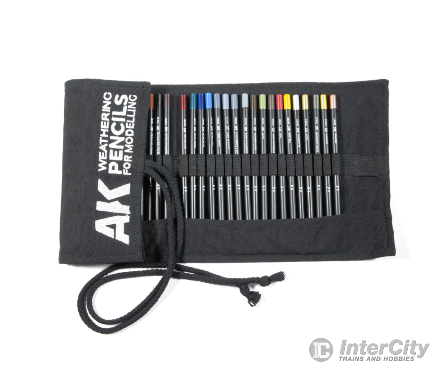 Ak Interactive Ak10048 Weathering Pencils - Full Range Cloth Case (All 37 Colours)