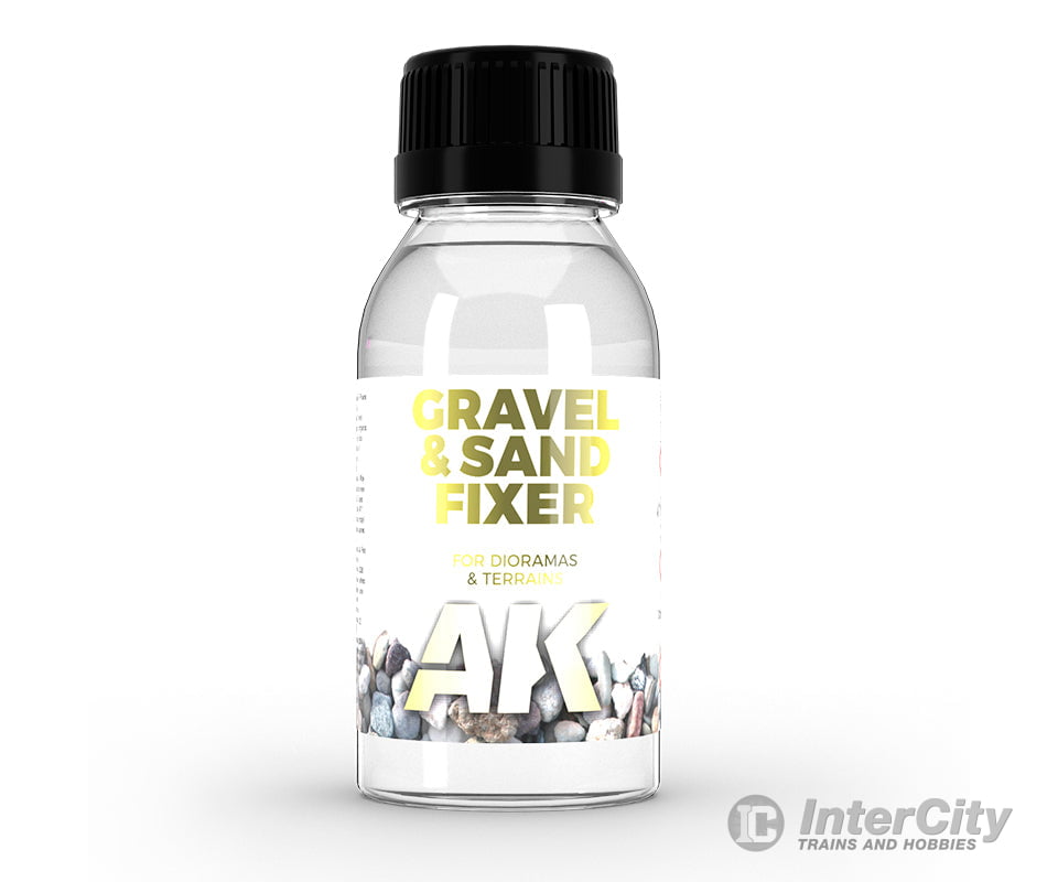 AK Interactive AK118 Gravel and Sand Fixer 35ml Weathering