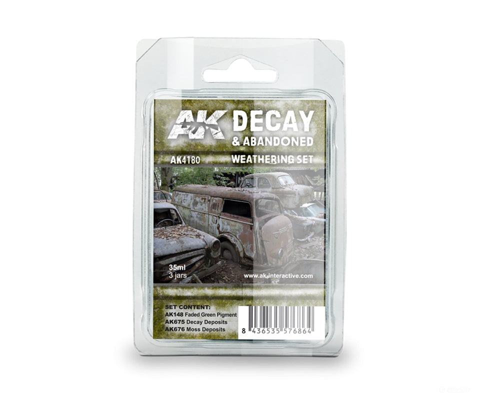 AK Interactive AK4180 Decay & Abandoned Weathering Set Weathering