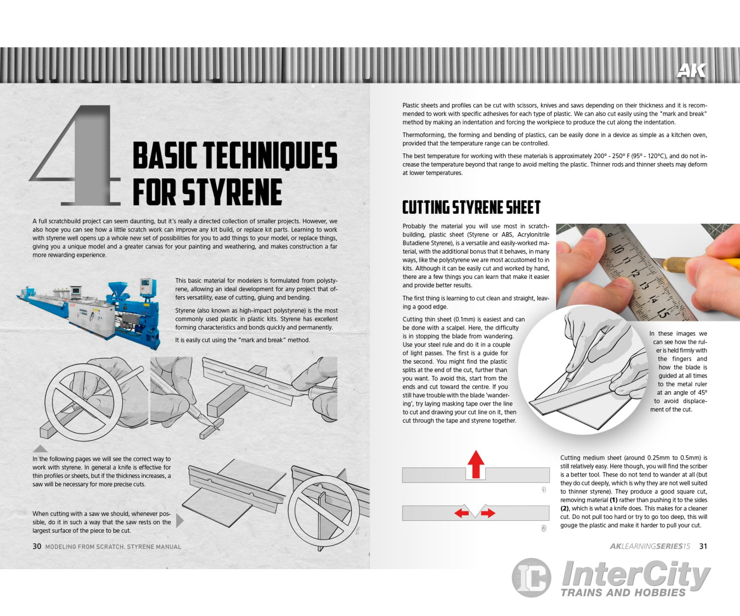AK Interactive AK527 - Modelling from Scratch - Styrene Manual - 87 pages Books