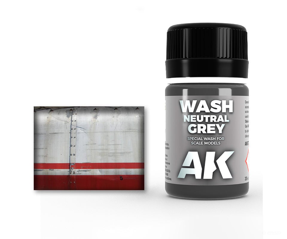 AK Interactive AK677 Neutral Grey Wash - Weathering