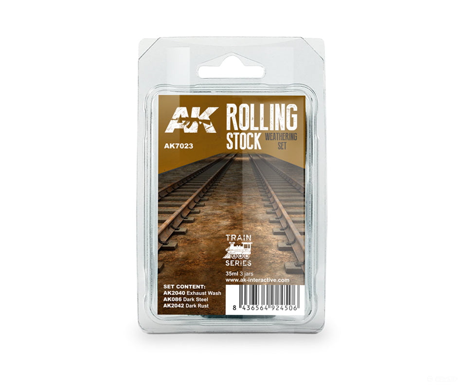 Ak Interactive Ak7023 Rolling Stock Track Weathering Set