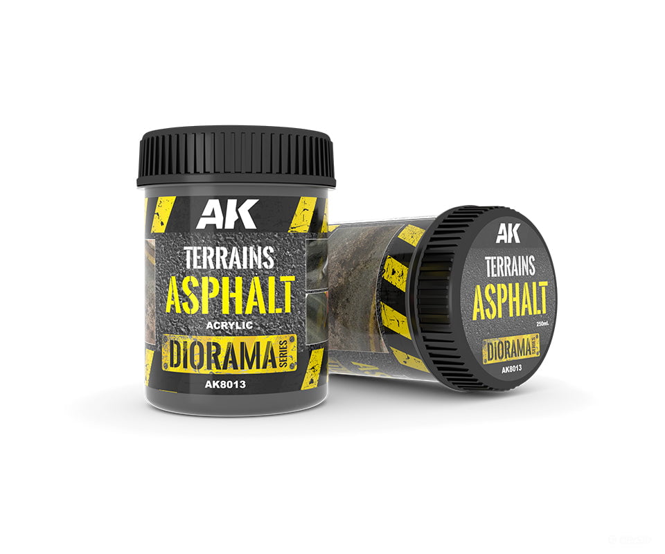AK Interactive AK8013 Terrains Asphalt 250ml - Other Scenery