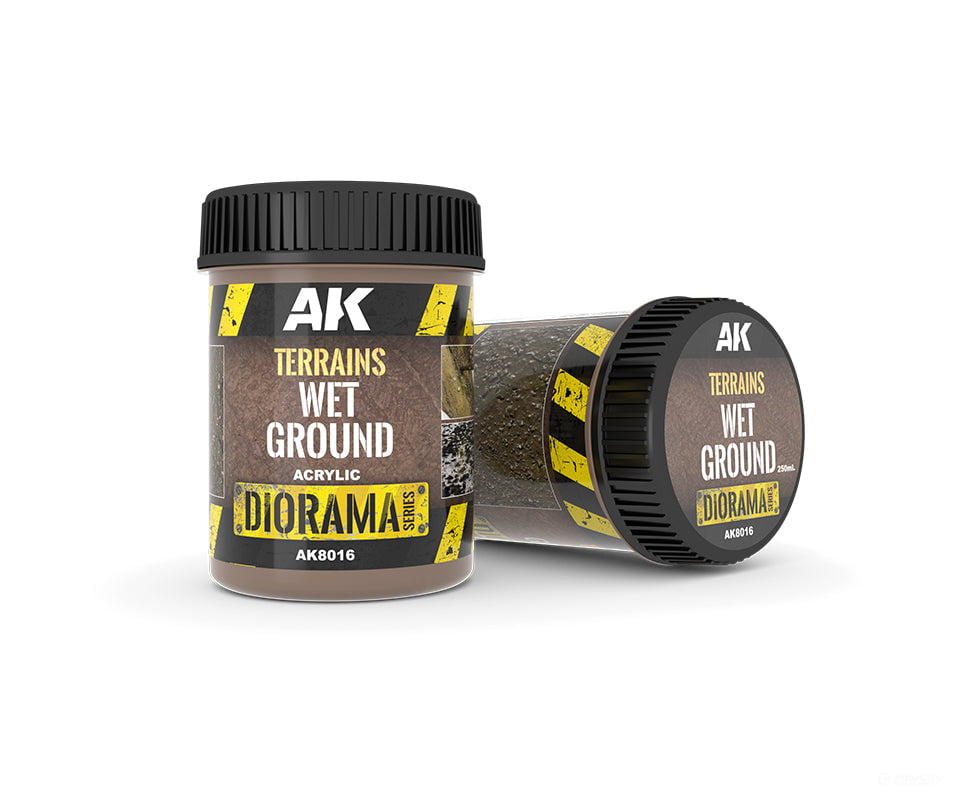 AK Interactive AK8016 Terrains Wet Ground 250ml - Other Scenery