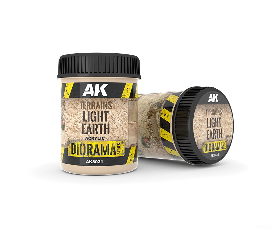 AK Interactive AK8021 Terrains Light Earth 250ml - Other Scenery