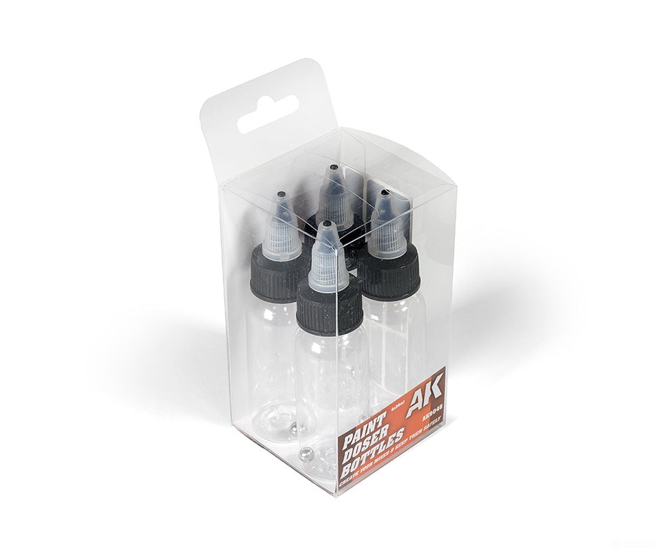 AK Interactive AK9046 Paint Doser Bottles - 4 pcs - 30ml Tools