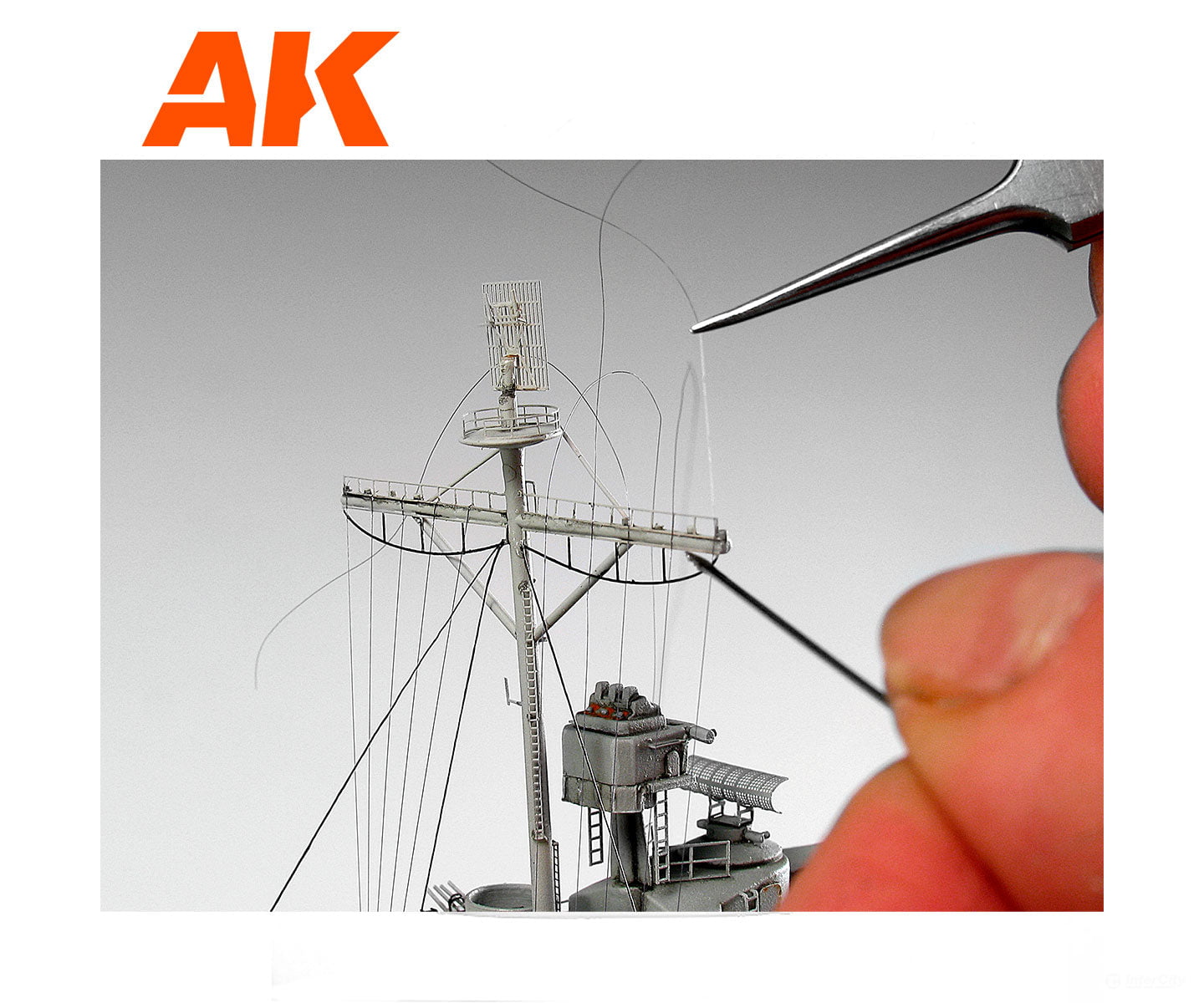 AK Interactive AK9134 High Elastic Stretch Rigging - 65 Feet - Mega-Thin Detailing Parts