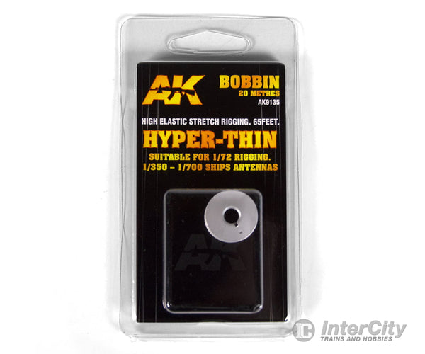 AK Interactive AK9135 High Elastic Stretch Rigging - 65 Feet - Hyper-Thin Detailing Parts