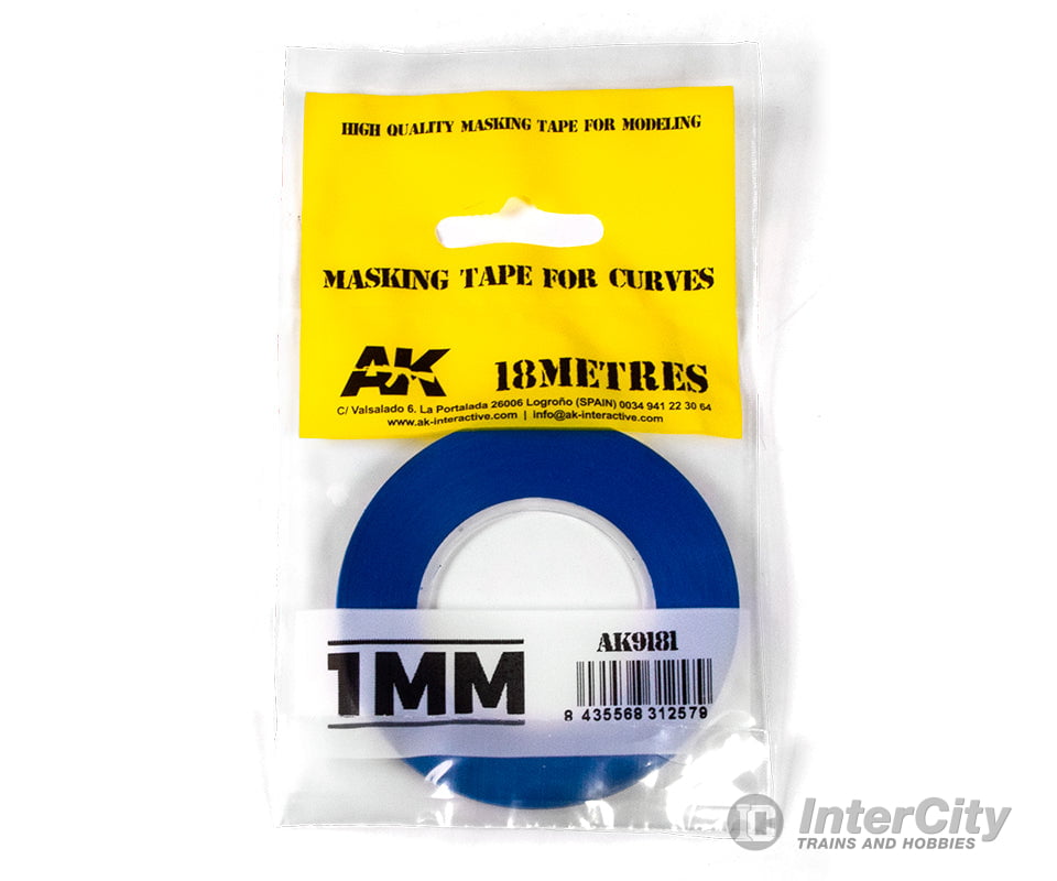 AK Interactive AK9181 Masking Tape for Curves - 1mm Tools