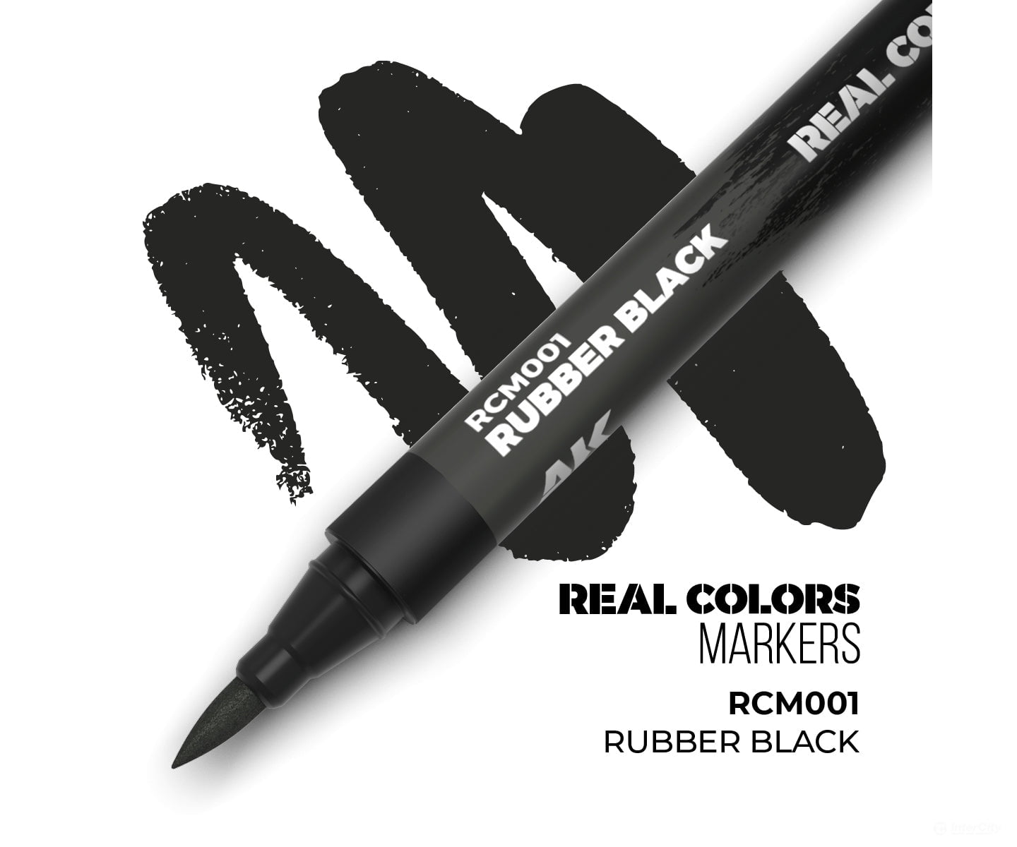 AK Interactive Real Color RC Markers RCM001 Rubber Black - 1 pc - Paint