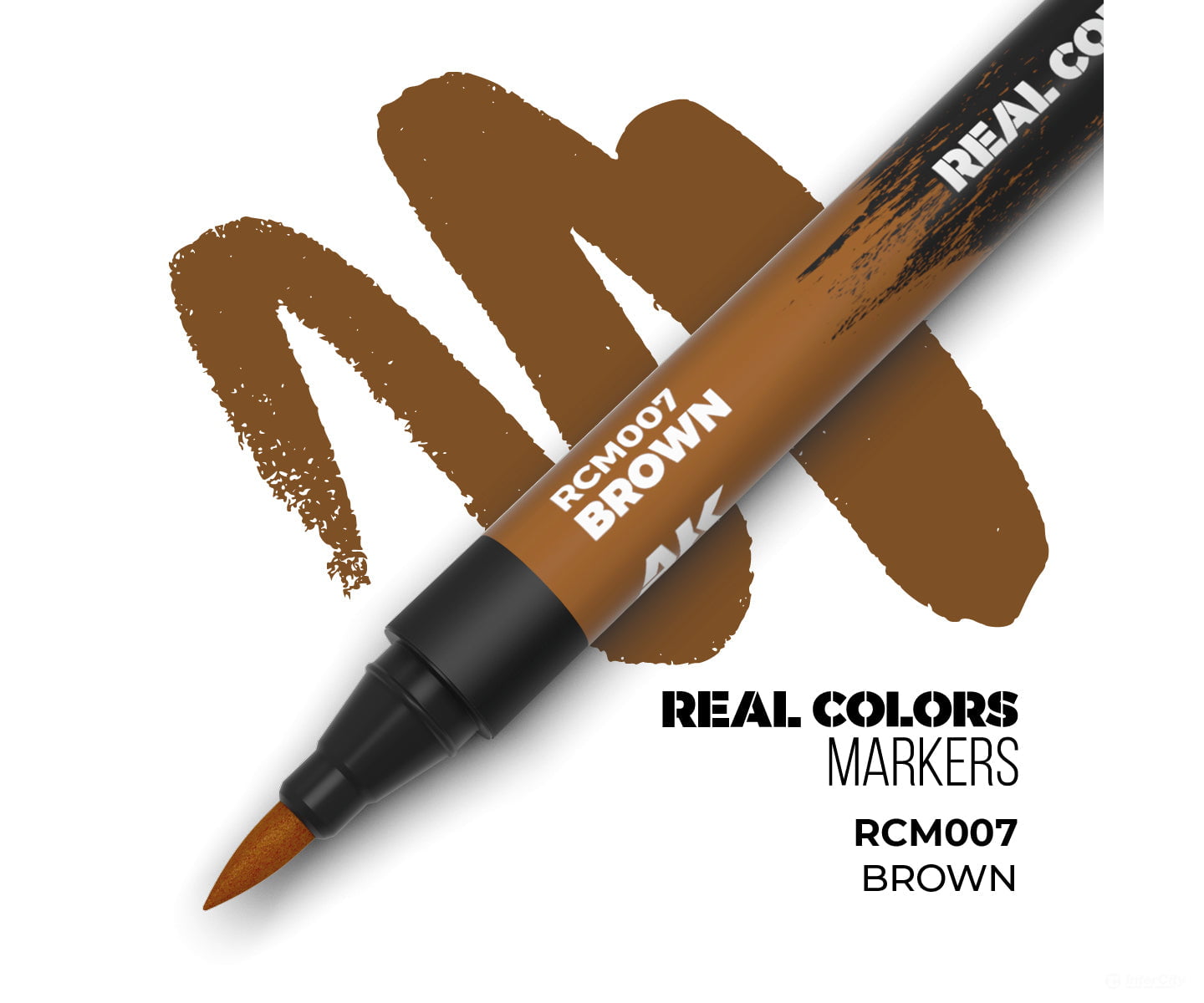 AK Interactive Real Color RC Markers RCM007 Brown - 1 pc - Paint