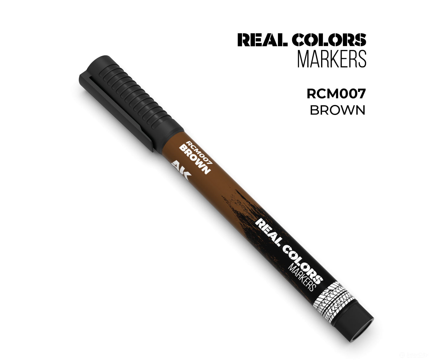 AK Interactive Real Color RC Markers RCM007 Brown - 1 pc - Paint