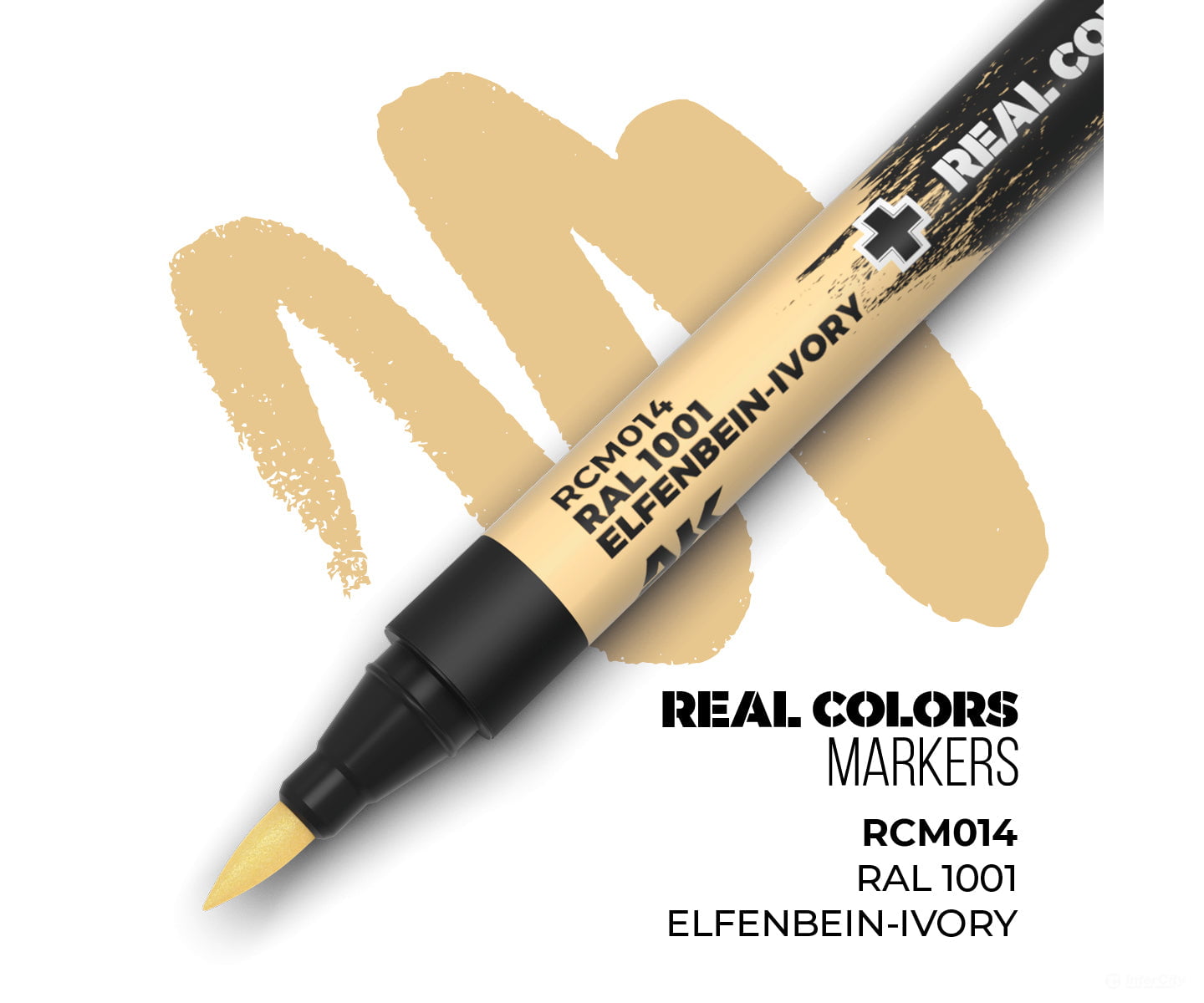 AK Interactive Real Color RC Markers RCM014 RAL 1001 Elfenbein - Ivory - 1 pc - Paint