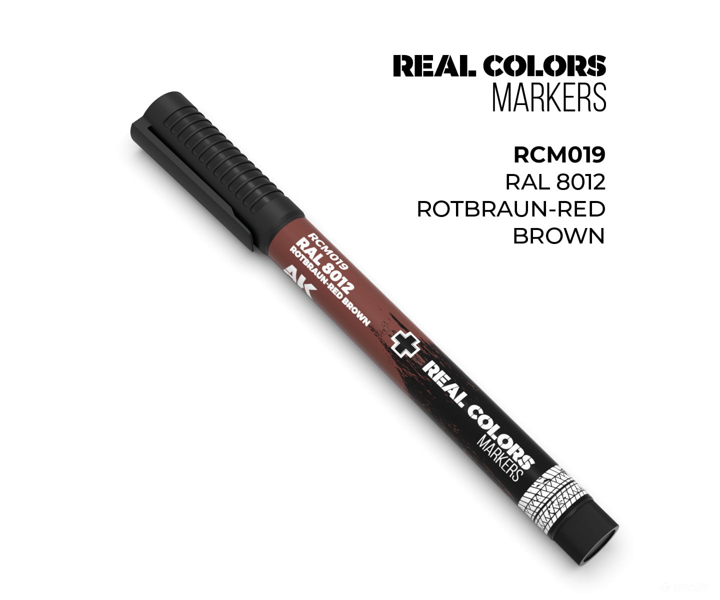 AK Interactive Real Color RC Markers RCM019 RAL 8012 Rotbraun - 1 pc - Paint