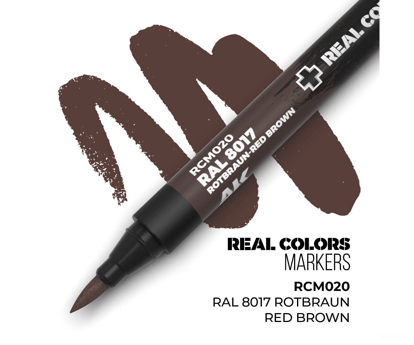 AK Interactive Real Color RC Markers RCM020 RAL 8017 Schokoladenbraun - 1 pc - Paint