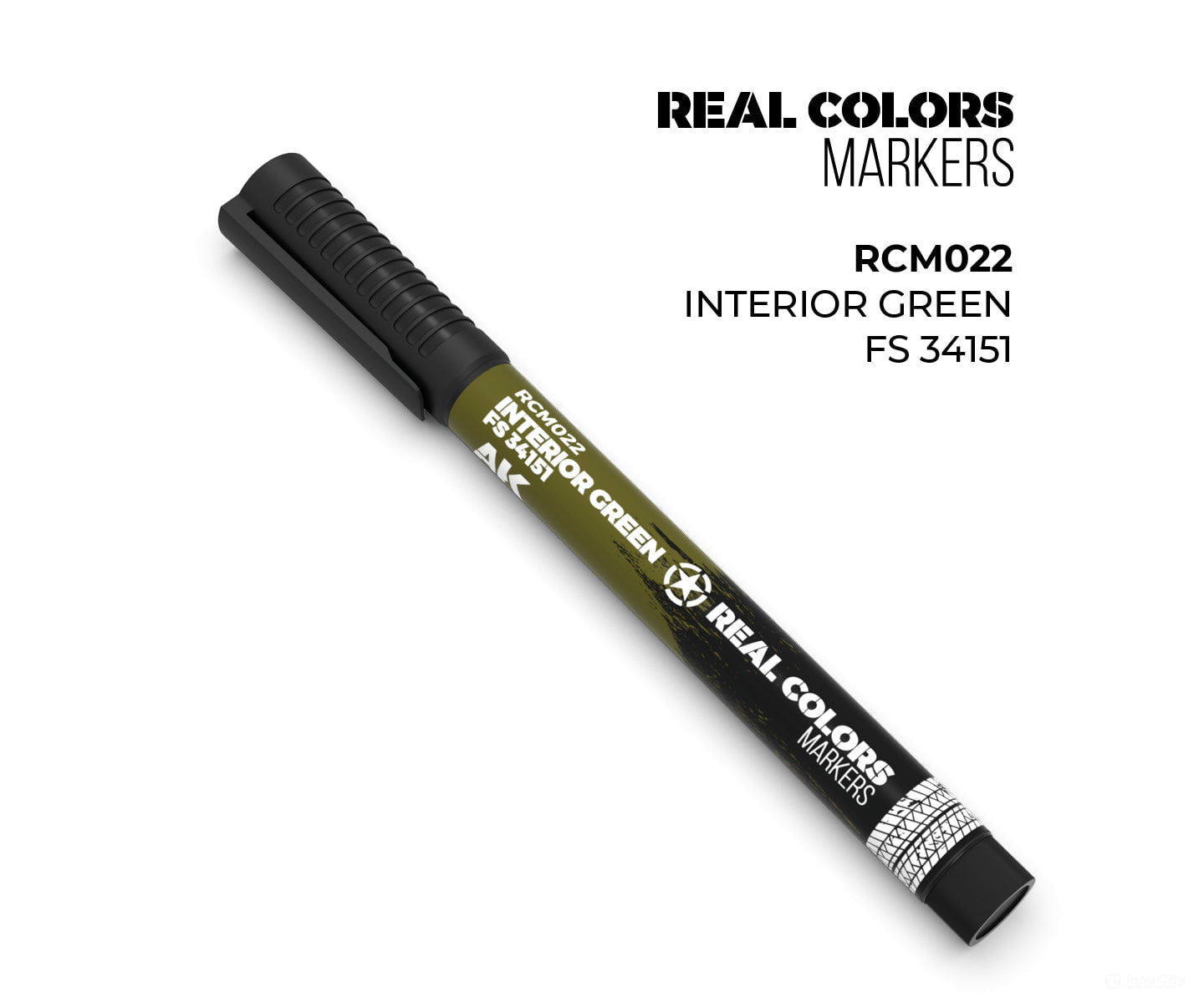 AK Interactive Real Color RC Markers RCM022 Interior Green FS 34151 - 1 pc - Paint