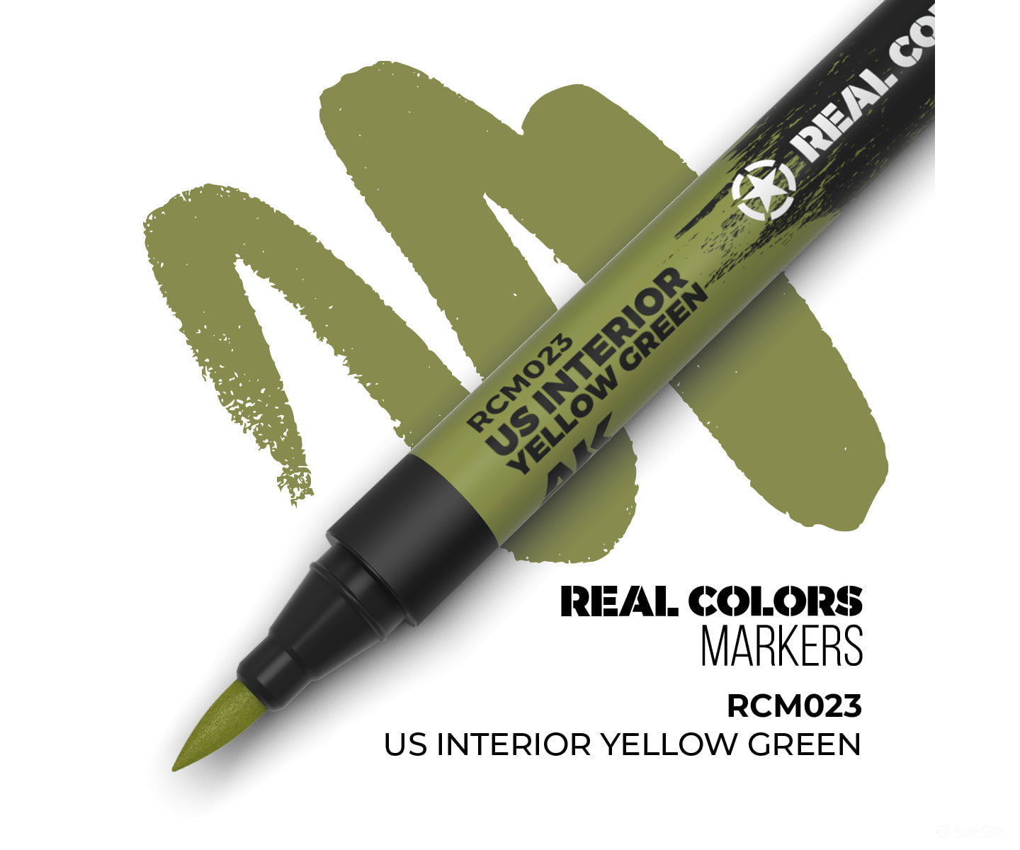 AK Interactive Real Color RC Markers RCM023 US Interior Yellow Green - 1 pc - Paint