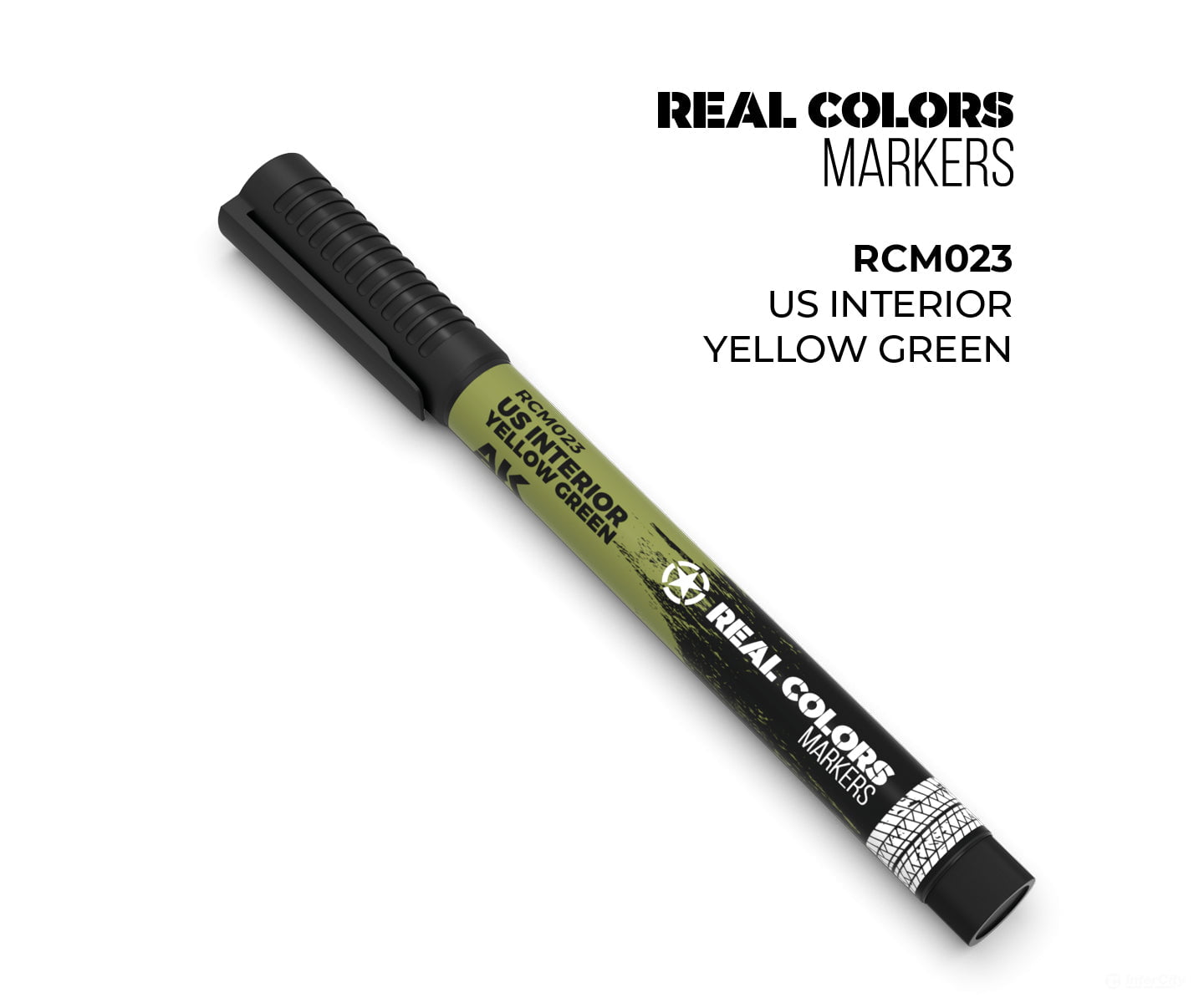 AK Interactive Real Color RC Markers RCM023 US Interior Yellow Green - 1 pc - Paint