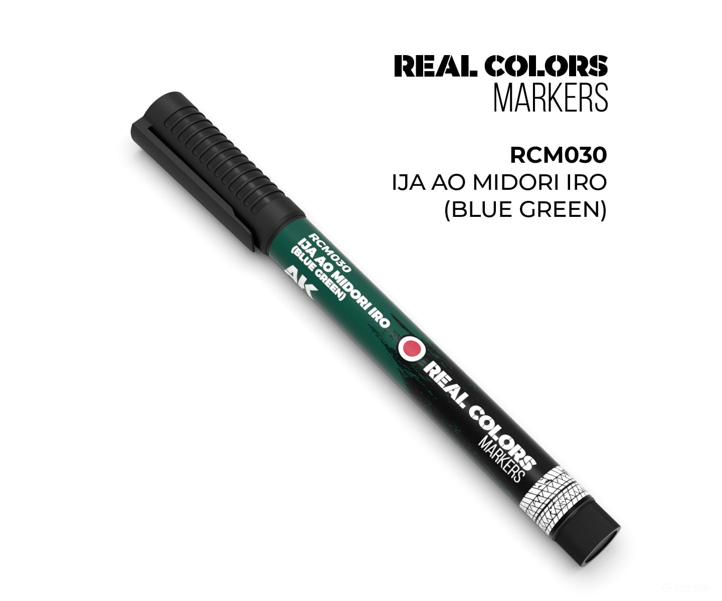 AK Interactive Real Color RC Markers RCM030 IJA AO Midori Ito (Blue Green) - 1 pc - Paint