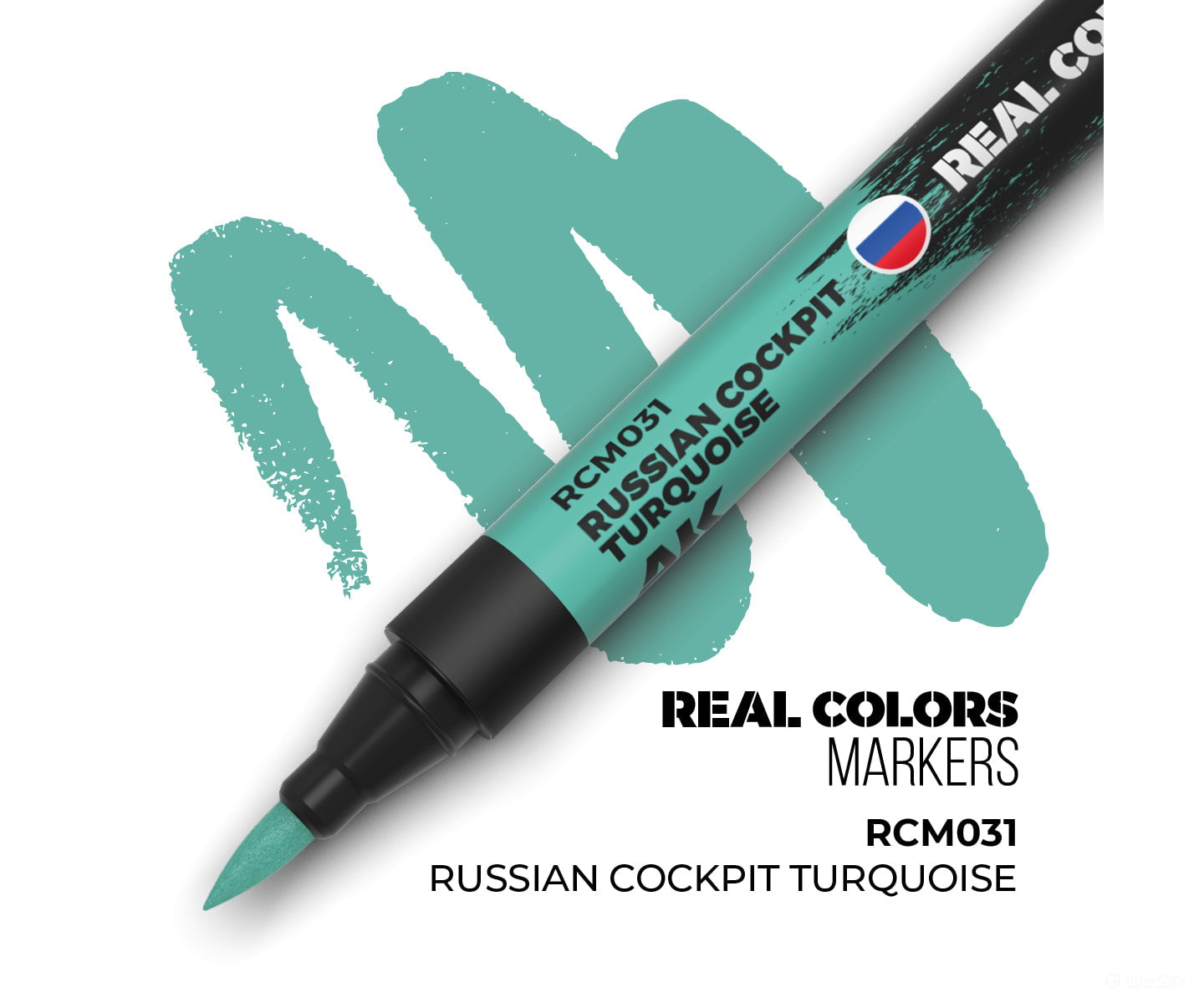 AK Interactive Real Color RC Markers RCM031 Russian Cockpit Turquoise - 1 pc - Paint