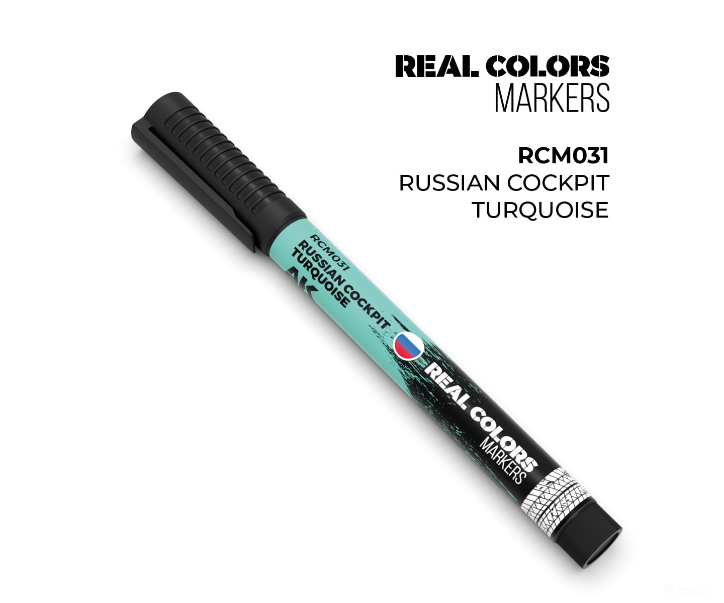 AK Interactive Real Color RC Markers RCM031 Russian Cockpit Turquoise - 1 pc - Paint