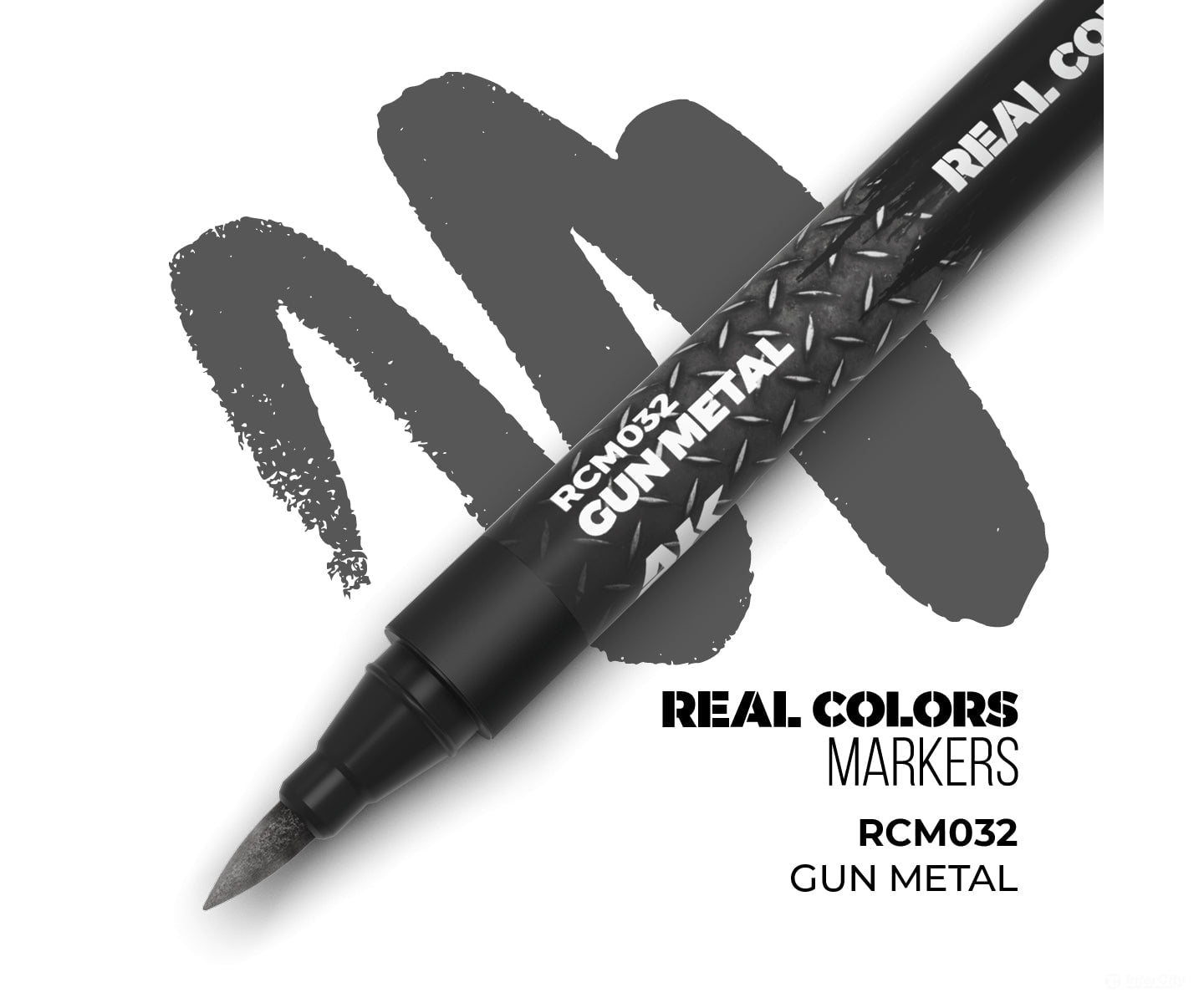AK Interactive Real Color RC Markers RCM032 Gun Metal - 1 pc - Paint