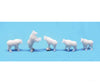 All Scale Miniatures Ho 870964 Unpainted 3D-Printed Figures - Mountain Goats (Assorted) Pkg(5)