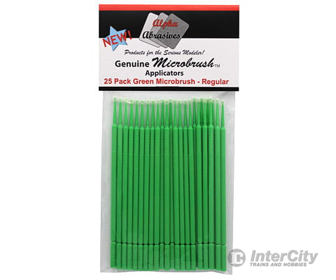 Alpha Abrasives 1302 Micro Brushes Green - Regular 25/Pk