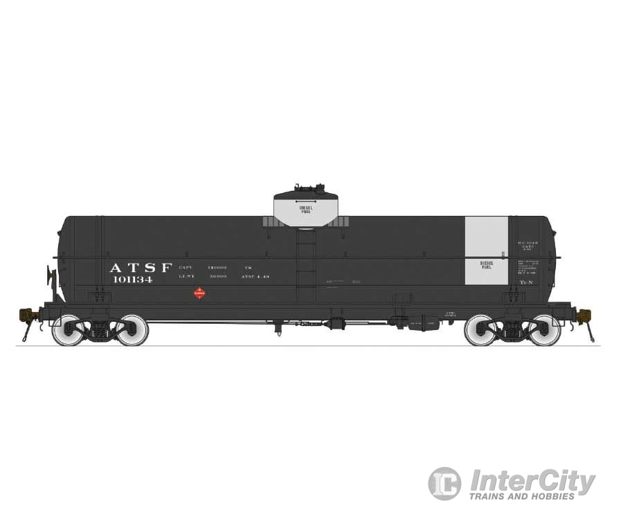 American Limited Models Ho 1845 Gatc Welded Tank Car - Ready To Run -- Santa Fe 101134 (Early Scheme