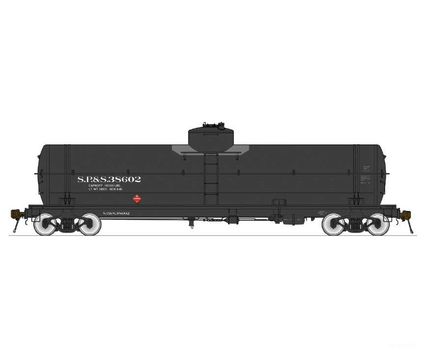 American Limited Models Ho 1853 Gatc Welded Tank Car - Ready To Run -- Spokane Portland & Seattle