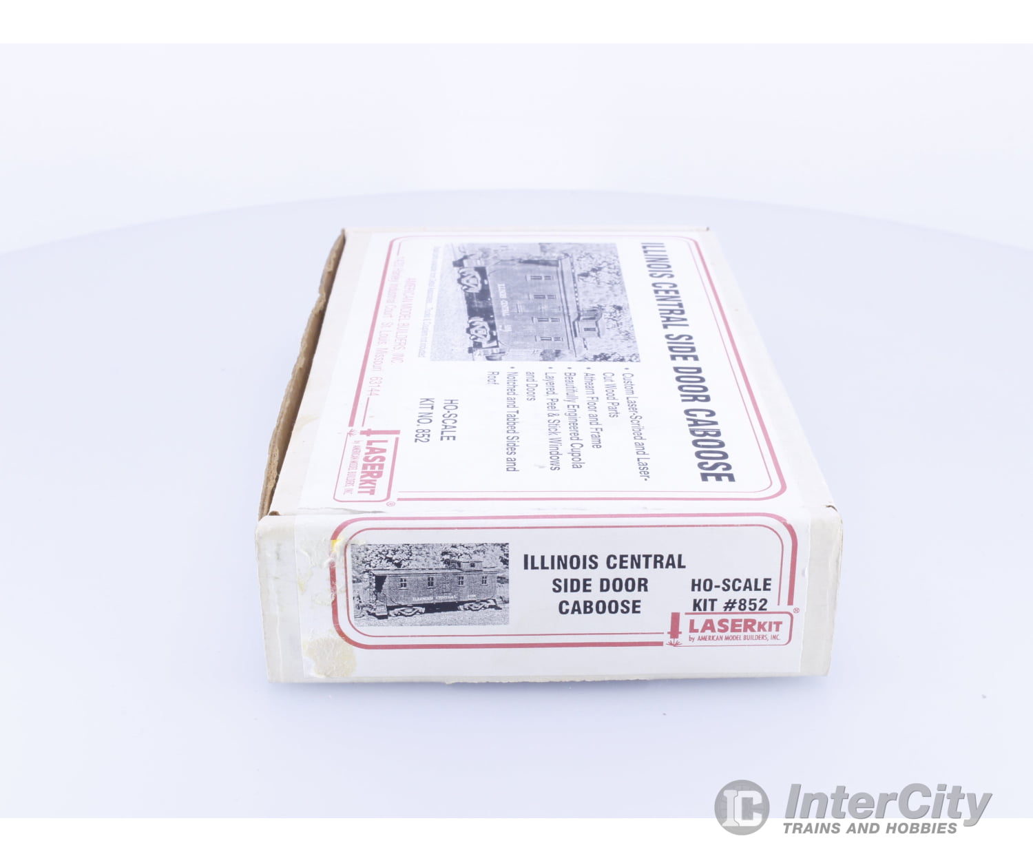 American Model Builders 852 HO Side Door Caboose Laser Kit Illinois Central (IC) Freight Cars