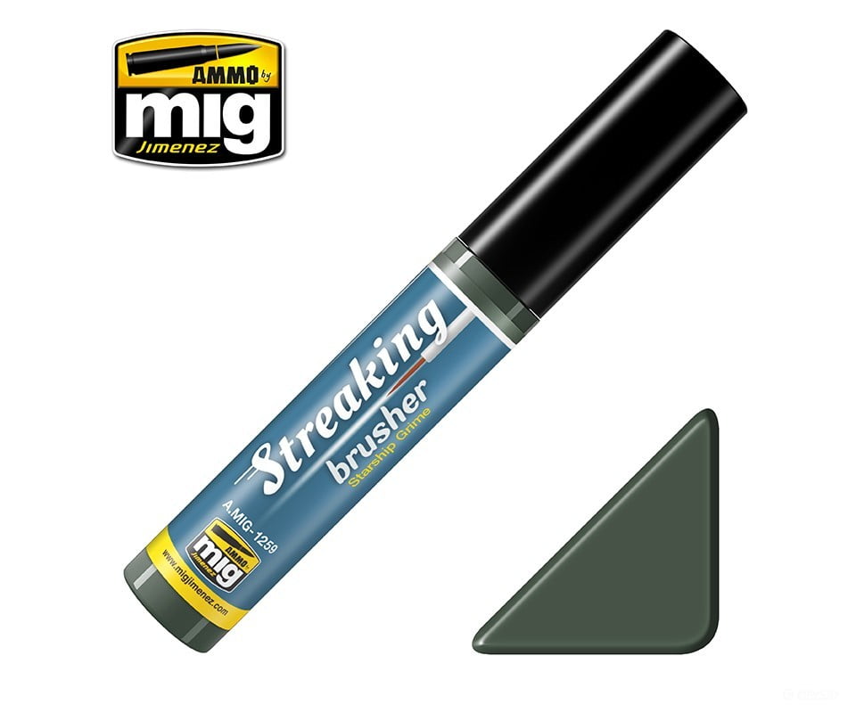 Ammo by Mig AMIG1259 Starship Grime Streaking Brusher Weathering