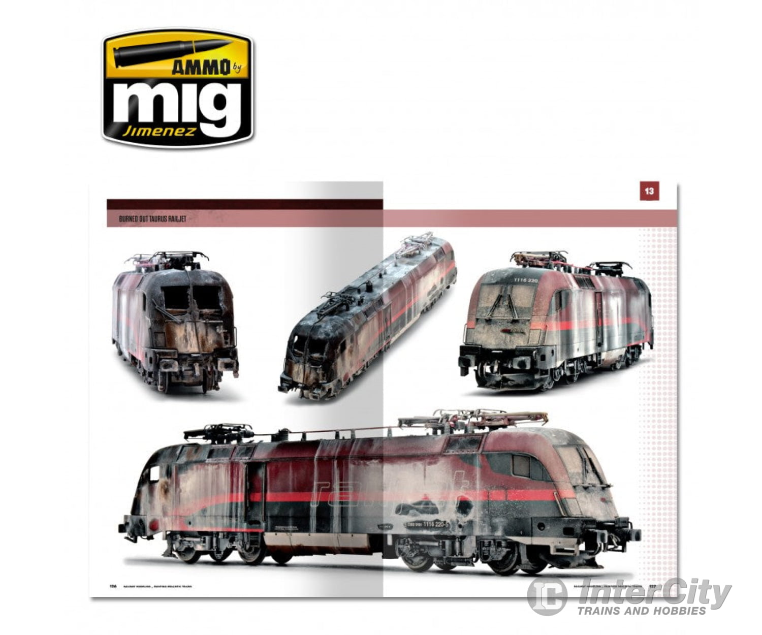 Ammo By Mig Amig6250 Modelling School: Railway Painting Realistic Trains (English) Weathering