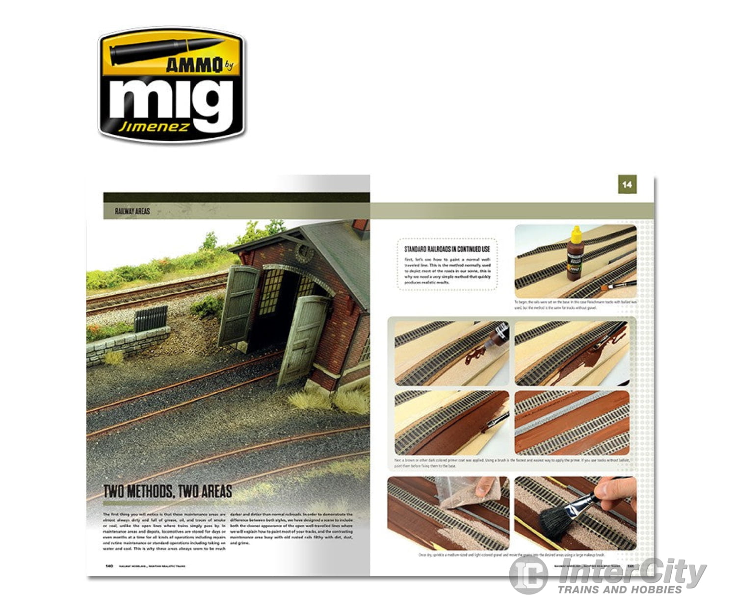 Ammo By Mig Amig6250 Modelling School: Railway Painting Realistic Trains (English) Weathering