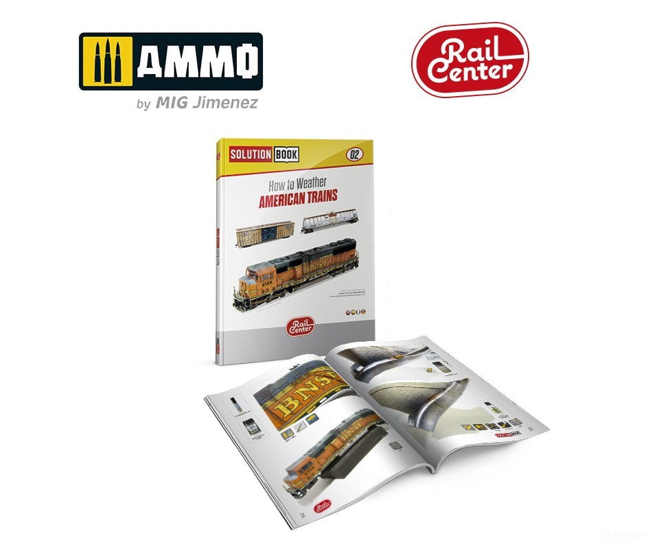 Ammo By Mig Amigr-1201 Rail Center Solution Box Mini #02 – American Trains Weathering Set