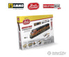 Ammo By Mig Amigr-1201 Rail Center Solution Box Mini #02 – American Trains Weathering Set