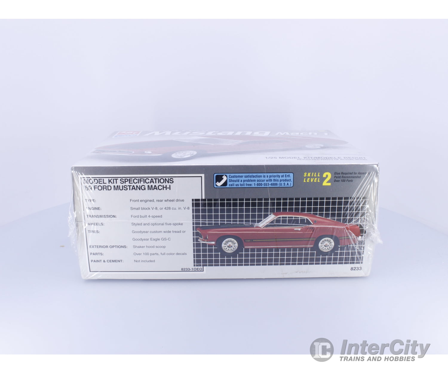 AMT 8233 G 1969 Ford Mustang Mach 1 Plastic Model Kit 1/25 (#2) Plastic Car Model Kits