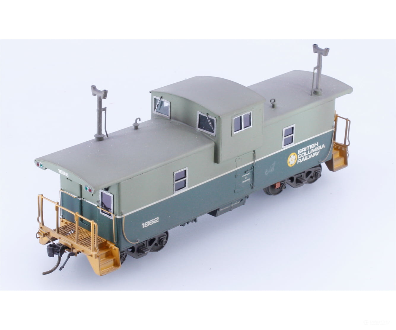 Andy W. Scale Models BCRSTCAB HO Custom Built and Painted Steel Caboose Extremely Rare BC Rail (BCOL) 1862 - Freight