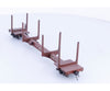 Andy W. Scale Models SKELLC HO Custom Built Skeleton Log Car BC Rail (BCOL) 10054 - Freight Cars