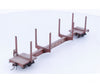 Andy W. Scale Models SKELLC HO Custom Built Skeleton Log Car Pacific Great Eastern (PGE) 10066 - Freight Cars