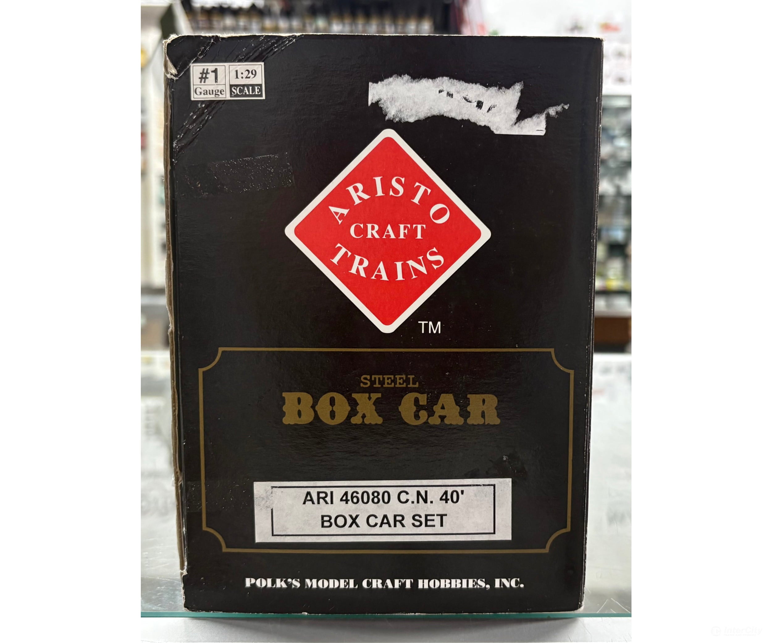 Aristo Craft 46080 1 Steel 40’ Box Car Canadian National (CN) 542089 - Freight Cars