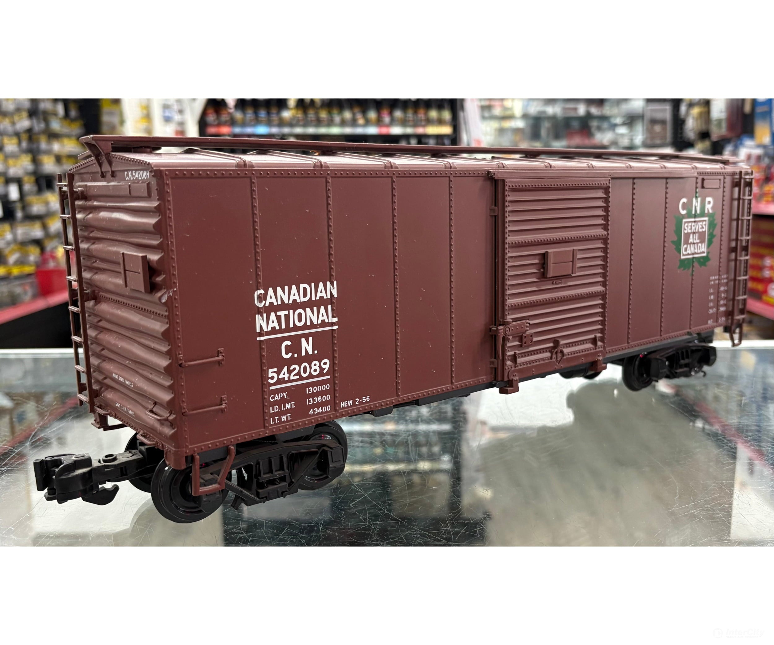 Aristo Craft 46080 1 Steel 40’ Box Car Canadian National (CN) 542089 - Freight Cars