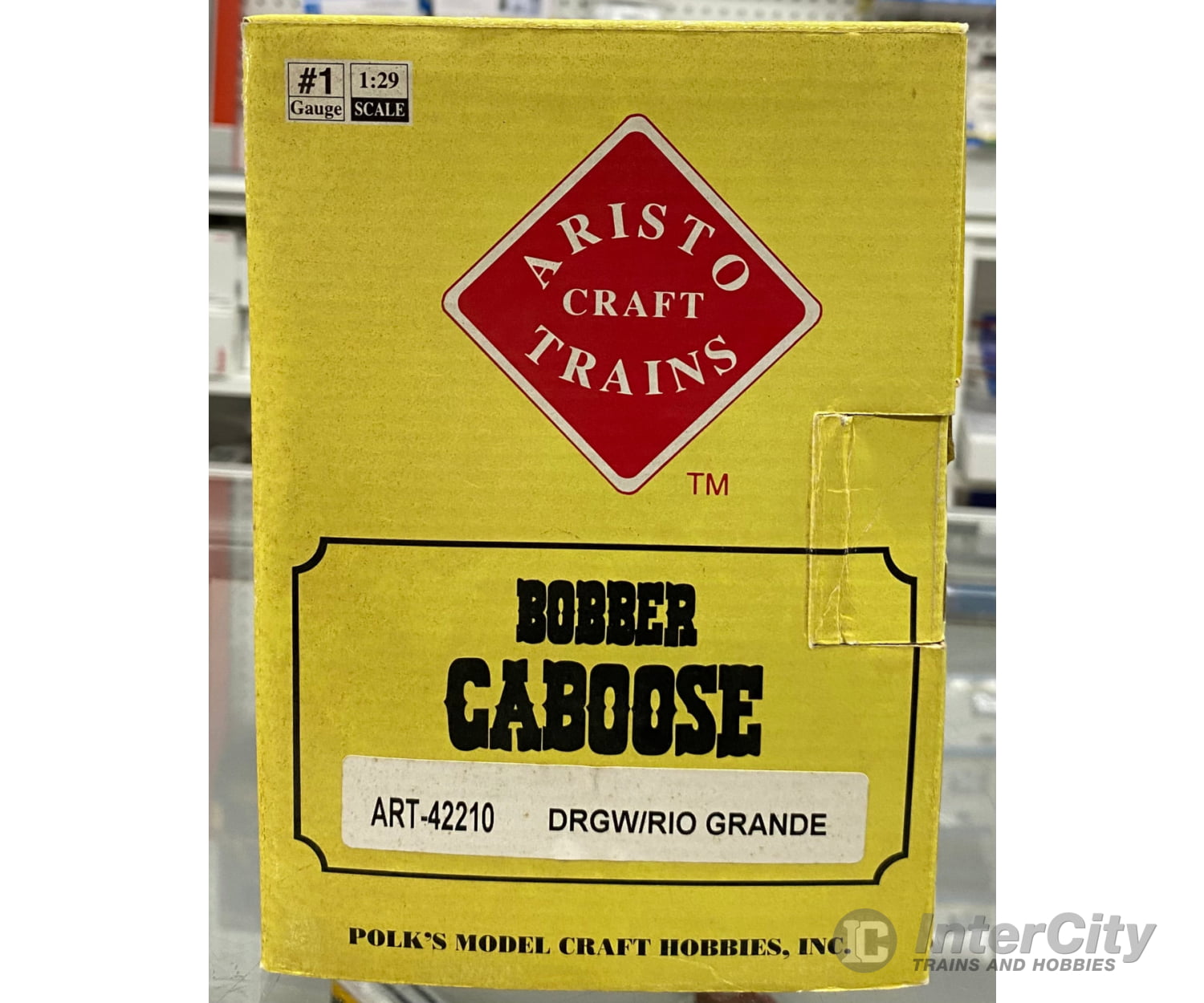 Aristo Craft ART-42210 G Bobber Caboose Denver and Rio Grande Western (DRGW) 42210 Freight Cars